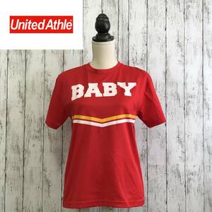 United Athle　 ユナイテッドアスレ　Tシャツ　Sサイズ　レッド　ユニフォーム　G-109　USED