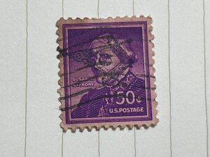 アメリカ切手 50セント １９５０年代 フリーメイソン フリーメーソン 中古　Susan B. Anthony　スーザン アンソニー