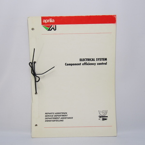 即決.送料無料.Aprilia.アプリリア.電気システムの主要コンポーネント効率制御1990年更新版