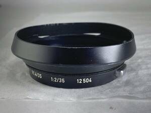 ★実用品★ ライカ LEICA 12504 純正レンズフード ズミクロン 35mm F2 / ズミルックス 35mm F1.4用 SUMMICRON SUMMILUX ②　　0329#2#4780