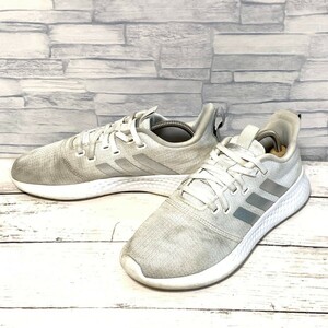 R6723bL adidas アディダス PUREMOTION ピュアモーション FW3264 ランニングシューズ ホワイト×シルバー レディース 24.5cm 軽量