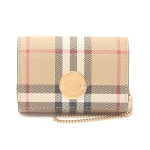 バーバリー ヴィンテージ チェック ブランドオフ BURBERRY PVCコーティングキャンバス コインケース ポリウレタ