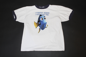 DISNEY FINDING NEMO RINGER TEE SIZE L ファインディング ニモ Tシャツ