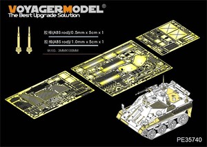 ボイジャーモデル PE35740 1/35 現用ドイツ ヴィーゼル1A1-A2 TOW対戦車ミサイル搭載型エッチングセット(AFVクラブ FV35265用)