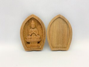 【三枝堂】新品　白檀　香合仏【勢至菩薩】午年生まれ守り本尊　桐箱入り☆展示品１点限り☆送料は当社負担☆　