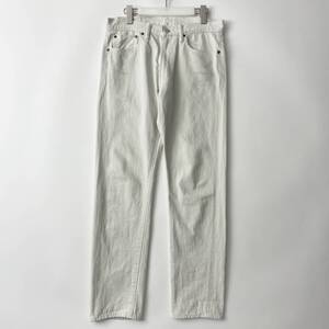 A VONTADE size/32×30 (f) -Narrow Fit- アボンタージ ホワイトデニムパンツ セルビッチ チェーンステッチ 日本製 DENIM PANTS