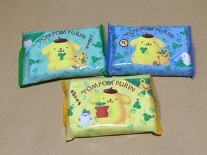 ネコポス■ ポムポムプリン ポケットティッシュ ３種 まとめ売り セット サンリオ マフィン