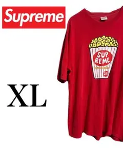 Supreme ポップコーン Tシャツ XL 赤　オールドシュプリーム