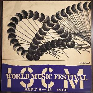 (VA) ISCM World Music Festival sept9-15 1966 / アブストラクト, Various, modern music, アナログレコード アルバム