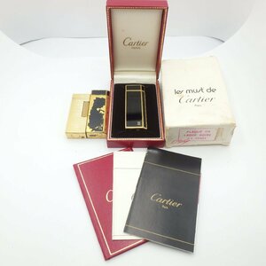 ☆Dunhill ダンヒル Cartier カルティエ ライター 剥がれあり 1点箱付属 まとめ / ガスライター 喫煙具 着火未確認☆TN