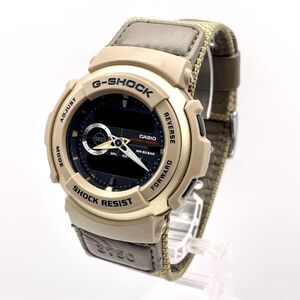 1円 美品■ CASIO カシオ G-SHOCK ジーショック G-313MS クォーツ アナログ デジタル ブラウン 黒文字盤 耐衝撃 耐水 A2110-15-62