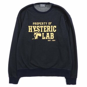 美品 HYSTERIC GLAMOUR ヒステリックグラマー スウェットシャツ HYSTERIC LAB Size M #27796 アメカジ カジュアル