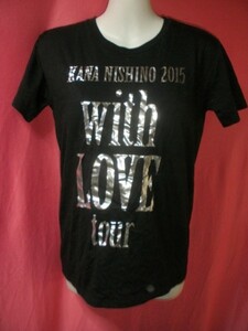 ＵＳＥＤ 西野カナ with LOVE tour Ｔシャツ サイズＳ 黒系