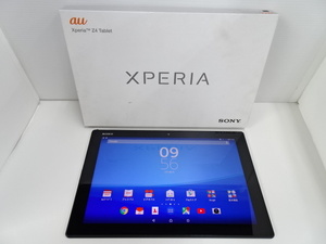 6M203◎SONY XPERIA Z4 SOT31 Androidタブレット 32GB ブラック◎中古