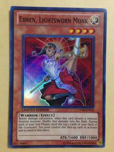 (◆[OCG]遊戯王 英語版 CT08-EN016 Ehren, Lightsworn Monk ライトロード・モンク エイリン (スーパーレア) Limited Edition