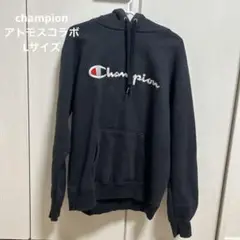 チャンピオン　champion　アトモス　パーカー　ブラック　Lサイズ