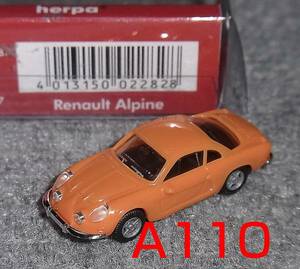 1/87 アルピーヌ ルノー A110 オレンジ (濃) RENAULT Alpine