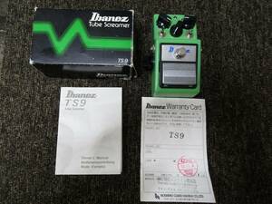 ♪Ibanez Tube Screamer TS-9超モデイファイ♪2000年初期？イバニーズチューブスクリーマー工房名？激歪み！使い勝手良！日本製良時期