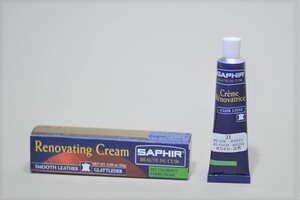 ｛送料無料｝白色　SAPHIR サフィール レノベイティングカラー補修　チューブ　２５ｍｌ　靴　バッグ　皮革レザー小物　ジャケット　家具