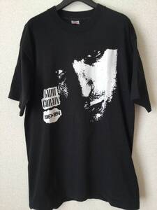 made in USA KURT COBAIN FRUIT OF THE LOOM Tシャツ vintage カートコバーン NIRVANA アメリカ製　黒