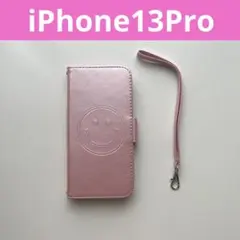 iPhone 13 Pro ケース 手帳型 マグネット開閉 スマイリー