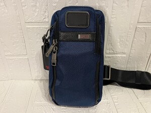 TUMI トゥミ　バッグ　ショルダーバッグ　コンパクト　ワンショルダー　斜め掛け　ネイビー