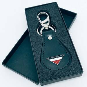 yn★新品★トヨタ 2000GT 七宝キーホルダー ブラックレザー 約10.5×4cm