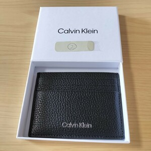 カルバンクライン（Calvin Klein)②ロゴカードケース、名刺入れ、新品　未使用　箱付き