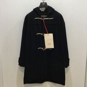 CINI VENEZIA チニーベネチア ダッフルコート DUFFLE COAT フード付 ウール ハンガー付 ブラック サイズⅢ メンズ 645463