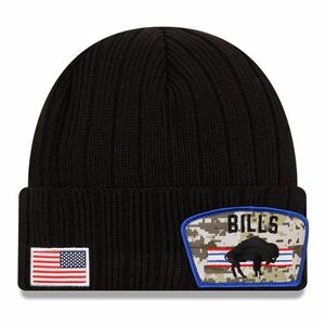 限定Salute to Service ニューエラ NEWERA ニット帽 NFL バッファロービルズ Bills フリース仕様 ミリタリー 迷彩 USA正規品 アメフト 