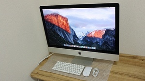 ★良品！Apple iMac Retina 5Kディスプレイモデル MK482J/A(Corei5-6600/メモリ8GB/SSD:128GB HDD:2TB/27型/EI Capitan)★U67