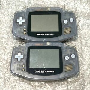 〈ジャンク・動作確認済み〉GBA ゲームボーイアドバンス 本体 ミルキーブルー 2台 AGB-001 GAMEBOY ADVANCE 現状品