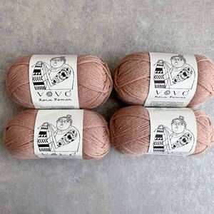 【海外毛糸】vovo　4玉セット 　Col.22　ピンク　retrosaria　rosapomar　yarn wool