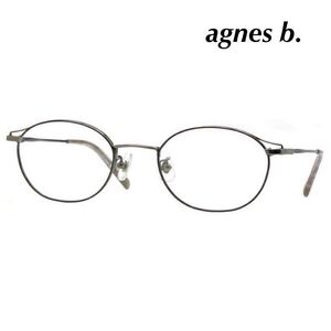 agnes b. アニエスベー メガネフレーム 50-0083 C-02 グレー　アイウェア　眼鏡