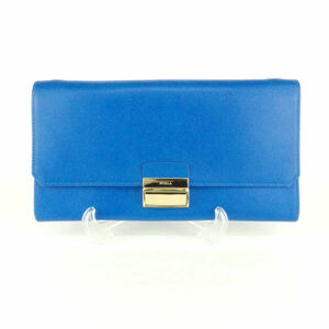 FURLA フルラ クラッチバッグ ブルー系 チェーンショルダー 2WAY AM1463C