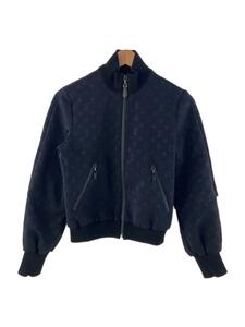 LOUIS VUITTON◆22SS/エンボスモノグラムジップアップジャケット/34/BLK/RW221W D97 FMJA26