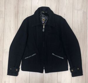 Schott 716 WOOL CPO JACKET 36 ショット ウール CPOジャケット ウールジャケット ワンスター ライダース ブラック ゴールド 黒 濃紺 753us