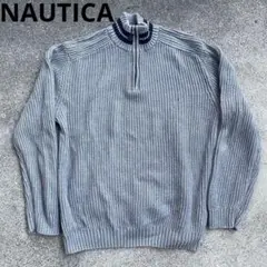 nautica ノーティカ ハーフジップ ニット セーター ポロシャツ 長袖