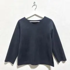 《GREEN LABEL RELAXING》美品 長袖カットソー 秋冬 ネイビー