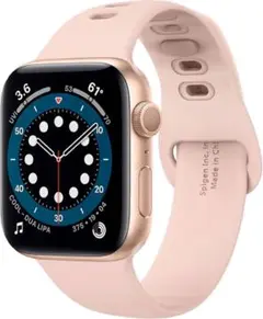 AppleWatchバンド 41mm/40mm/38mm簡単装着 ローズゴールド