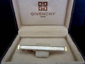 ◎№5420◎■USED並品■ジバンシイ「ロゴ柄」【GIVENCHY】 【シルバー・ゴールド】■ネクタイ ピン♪