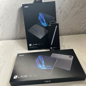 【ジャンク品】NEC LAVIE Tab T12 タブレットpc スタンドカバー デジタルペン2 PC-T1295DAS 画面割れ 通電不可 接続不明