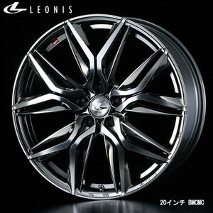 WEDS レオニスLM 19x8.0J+35 5H/114 BMCMC/ブラックメタルコートミラーカット (4本) 業者様直送送料無料