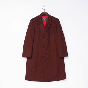 TH9470□クロンビー生地/CROMBIE*メンズ*総カシミヤ*チェスターコート/セミロングコート/クロンビーコート*ブラウン系/茶系