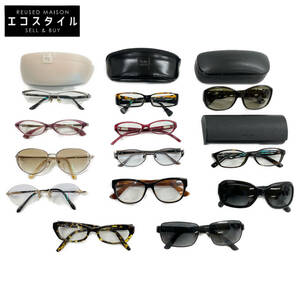 【1円】999.9 フォーナインズ GUCCI CHANEL PRADA LEONARD ALAIN MIKLI BARTON PERREIRA メガネ サングラス 計13点セット 眼鏡