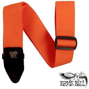 ERNIE BALL #5353 ORANGE & BLACK POLYPRO GUITAR STRAP ストラップ〈アーニーボール〉