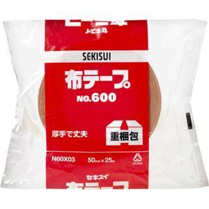 【新品】(まとめ) 積水化学 布テープ No.600 50mm×25m N60X03 1巻 〔×30セット〕