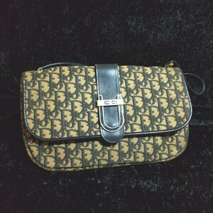 Christian Dior クリスチャンディオール ショルダーバッグ トロッター ヴィンテージ 中古現状品 OLD 