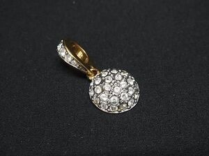 ■美品■ SWAROVSKI スワロフスキー ラインストーン ネックレストップ ペンダントトップ アクセサリー シルバー系×ゴールド系 DE5208