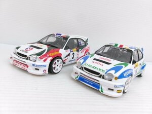 タミヤ 1/24 トヨタ カローラ WRC プラモデル完成品 2台 セット (4122-470)